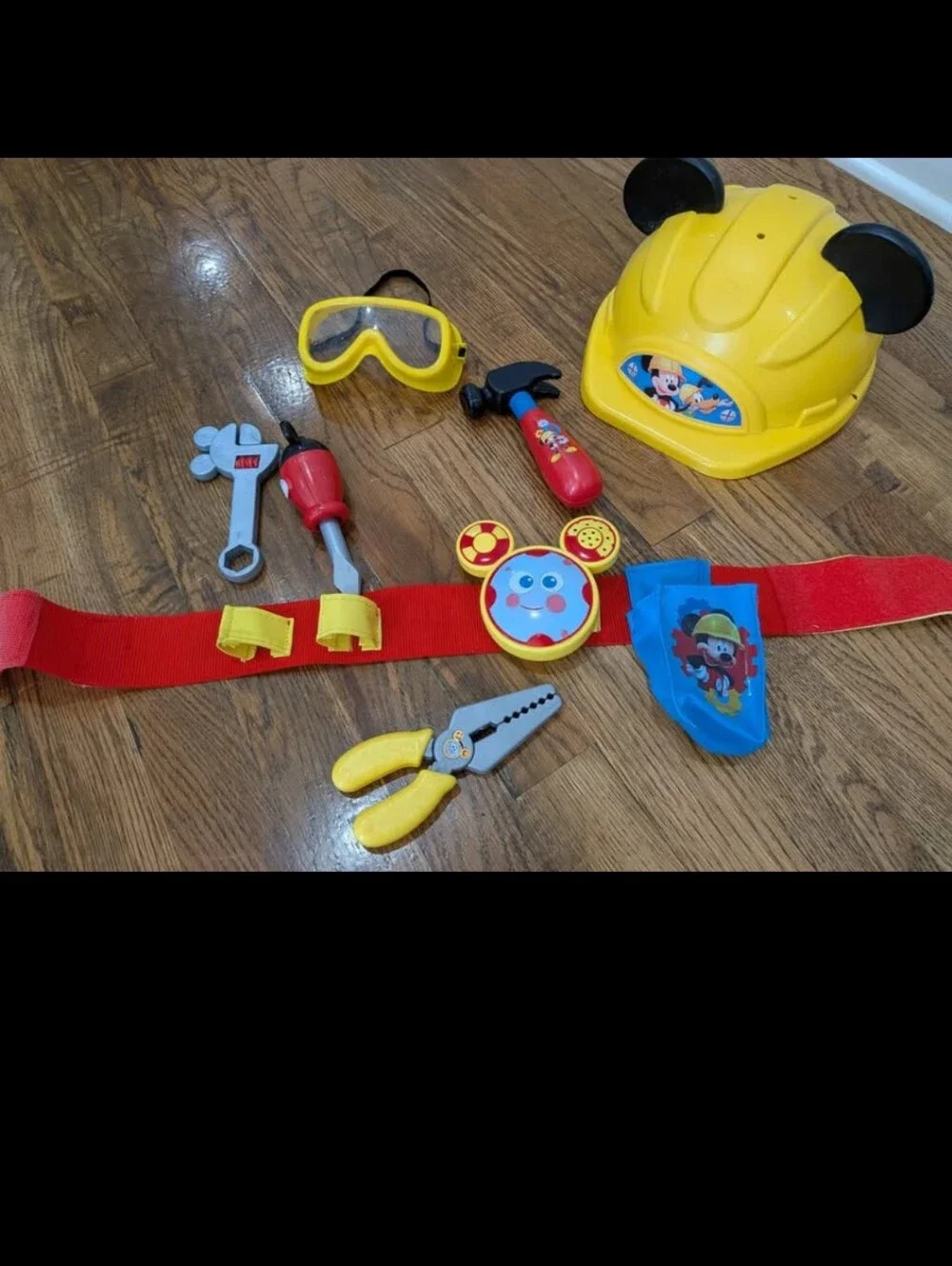 Mickey mouse construction set hat toolbelt